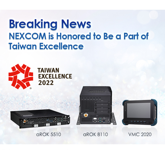 Three Series of NEXCOM’s In-vehicle/ Railway Computer Prized with The Taiwan Excellence Awards